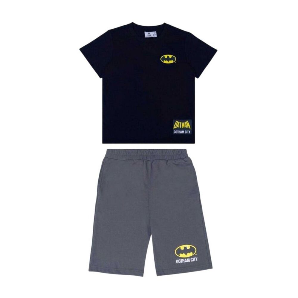 Batman Childrens/Kids T-Shirt & Shorts Set / Black/Yellow